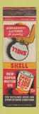 Matchbook Cover - Shell oil gas WEAR