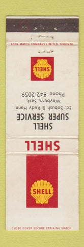 Matchbook Cover - Shell oil gas Weyburn SK WEAR