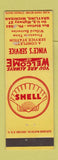 Matchbook Cover - Vince's Shell oil gas Firestone Tires Grayling MI WORN