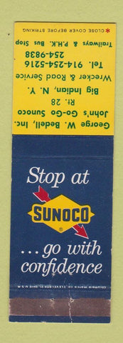 Matchbook Cover - Sunoco oil gas Big Indian NY WEAR