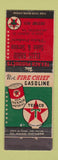 Matchbook Cover - Ellis Radio Sales Texaco oil gas Arlington VA Philco