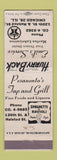 Matchbook Cover - Emil's Texaco oil gas Chicago IL Pesauento's Grill WEAR