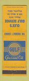 Matchbook Cover - Clee's Gulf oil gas Fayette OH WEAR