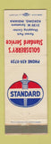 Matchbook Cover - Goldsberry's Standard oil gas Kokomo IN WEAR