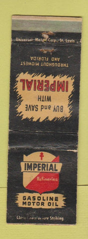Matchbook Cover - Imperial oil gas WORN