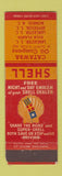 Matchbook Cover - Catawba Shell oil gas Lancaster Jefferson SC Monroe NC