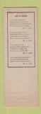 Matchbook Cover - Esso oil gas Lancaster County? PA? WEAR