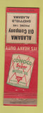 Matchbook Cover - Conoco oil gas Sheffield AL low phone # WEAR