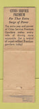 Matchbook Cover - Cities oil gas Maron Middletown CT WORN