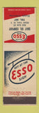 Matchbook Cover - Esso oil gas Shay Penn Yan NY low phone #