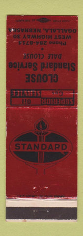 Matchbook Cover - Clouse Standard oil gas Ogallala NE WEAR