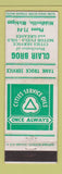 Matchbook Cover - Cities oil gas Clair Brog Middleville MI WORN BACK