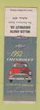Matchbook Cover - 1952 Chevrolet Miller Knuth Omaha NE
