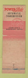 Matchbook Cover - 1952 Chevrolet Miller Knuth Omaha NE