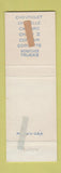 Matchbook Cover - 1967 Chevrolet Hackenberg Turbotville PA