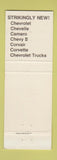 Matchbook Cover - 1968 Chevrolet Fogelsville PA Stanley Strohl