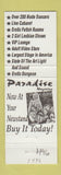 Matchbook Cover - Paradise Club Strip Club girlie New York City