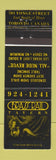 Matchbook Cover - Brass Rail Tavern Strip Club Toronto ON girlie
