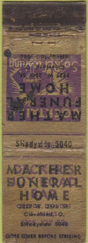 Matchbook Cover - Cleveland OH PRINTING ERROR WORN