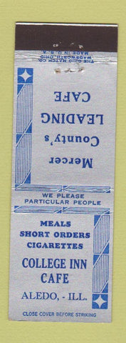 Matchbook Cover - College Inn Cafe Aledo IL WEAR