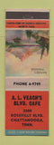 Matchbook Cover - AL Veach's Blvd Cafe Chattanooga TN