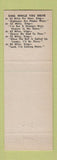 Matchbook Cover - Point Cafe Kokomo IN