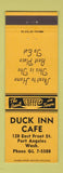 Matchbook Cover - Duck Inn Cafe Port Angeles WA