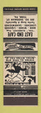 Matchbook Cover - East End Cafe York PA