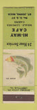 Matchbook Cover - Hi Way Cafe St Johns MI