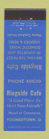 Matchbook Cover - Ringside Cafe Youngstown OH
