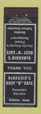 Matchbook Cover - DeBaggio's Busy B Cafe Eldora IA