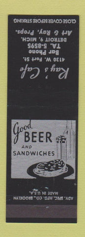 Matchbook Cover - Ray's Cafe Detroit MI