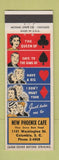 Matchbook Cover - New Phoenix Cafe Columbia SC