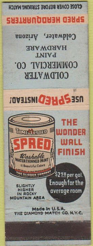 Matchbook Cover - Spred Wall Finish Coldwater AZ paint