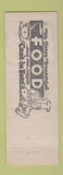 Matchbook Cover - Anderson Cafe Martin Hotel Warrensburg Mo low phone #