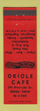 Matchbook Cover - Oriole Cafe Berea OH