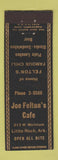 Matchbook Cover - Joe Felton's Cafe Little Rock AR