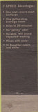Matchbook Cover - Spred Wall Finish JR Bradley Co Reno NV