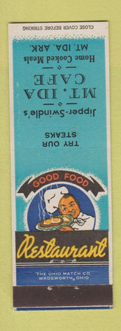Matchbook Cover - Mt Ida Cafe Mount Ida AR Jipper Swindle
