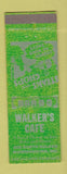 Matchbook Cover - Walker's Cafe Warrensburg MO BBQ