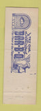 Matchbook Cover - Walker's Cafe Warrensburg MO BBQ