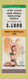 Matchbook Cover - Burt's Bar Burt Chadwick Cotati CA pinup