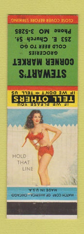 Matchbook Cover - Stewart's Corner Market Greocery pinup