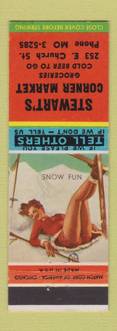 Matchbook Cover - Stewart's Corner Market Greocery pinup