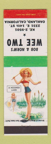 Matchbook Cover - Bob & Norm's Wee Two Oakland CA pinup