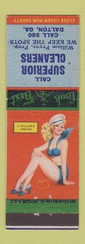 Matchbook Cover - Superior Cleaners Dalton GA low phone # pinup