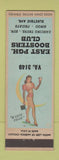 Matchbook Cover - East Pittsburgh Boosters Club PA pinup