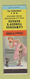 Matchbook Cover - Lawrence Tanger's Garage Carlisle PA pinup