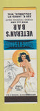 Matchbook Cover - Veteran's Bar Columbus WI pinup