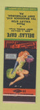 Matchbook Cover - Dellas' Cafe East Pittsburgh PA Geo Dellas Gust Rinios pinup